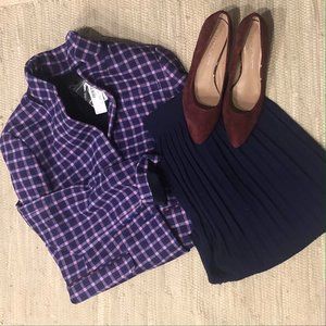 NEW J. Crew Regent Blazer Purple Plaid (10)